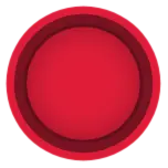 Red Disc - simple - No Background PNG