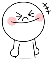 Smiling Stick Figure - person - Transparent Layer PNG