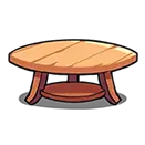 Wooden Round Table - round - High Resolution PNG