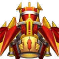 Mech Warrior - red - High Resolution PNG