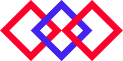 Overlapping Diamonds Pattern - design element - High Resolution PNG