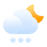 Cloudy Snow Night - snow - Free Download PNG