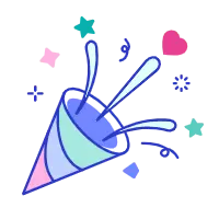 Confetti Popper - happiness - PNG Images