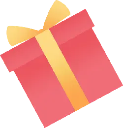 Curated PNG - Gift Box - bow