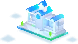 Blue Building - modern - PNG