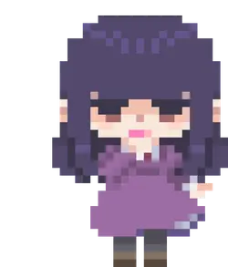 Pixel Art Girl - No Background PNG