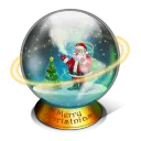 Santa Claus Snow Globe - toy - Free Download PNG