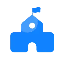 Blue Building - logo - Transparent Layer PNG