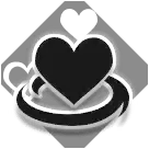 Heart Pattern - gray - heart - Transparent Background PNG