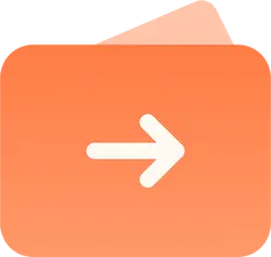 Orange Arrow Folder - arrow - PNG