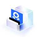 Blue Folder - office - blue - Transparent Background PNG
