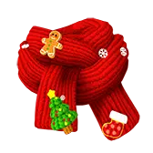 Christmas Scarf - red - PNG Images