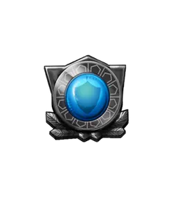 Blue Gem Badge - shield - Lossless PNG