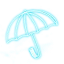 Neon Umbrella - neon light - Free Download PNG