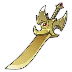 Golden Scimitar - sword - High Resolution PNG