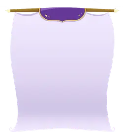 Scroll Flag - purple - High Resolution PNG