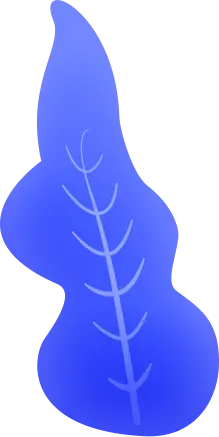 Blue Leaf - nature - High Download Count PNG
