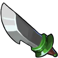 Green Curved Knife - green - PNG