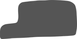 Gray Irregular Shape - minimalist - design element - Transparent Background PNG