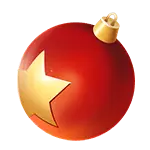 Christmas Ornament - red - PNG