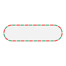 Christmas Tree Border - stripes - High Resolution PNG
