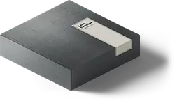 Grey Box - modern - No Background PNG