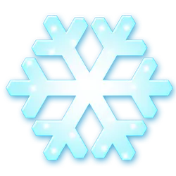 Snowflake - hexagon - glowing - No Watermark PNG
