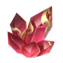 Fiery Red Crystal - red - No Background PNG