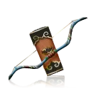 Wooden Bow and Arrow - toy - Free PNG