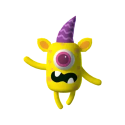 One-Eyed Yellow Monster - hat - Free Download PNG