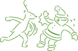 Santa Claus and Reindeer - holiday - happiness - Transparent Layer PNG