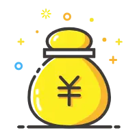 Yellow Money Bag - icon - Transparent Layer PNG