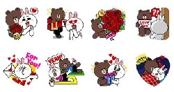 Loopy and Poby - gift - PNG