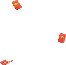 Red Envelope - blessing - yellow - High Resolution PNG