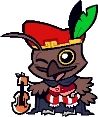 Owl with Hat - helmet - High Resolution PNG