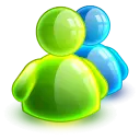 Green and Blue Two Person Icon - green - High Resolution PNG