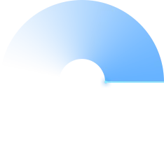 Blue Gradient Arc - graphic design - No Background PNG