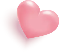 Pink Heart - gift - love - High Resolution PNG