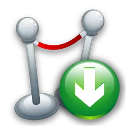 Red Rope Barrier Download Icon - icon - PNG