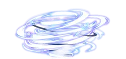 Blue Energy Vortex - Transparent Background PNG