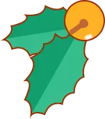 Holly Leaf - Transparent Background PNG
