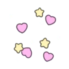 Colorful Hearts and Stars - star - No Background PNG