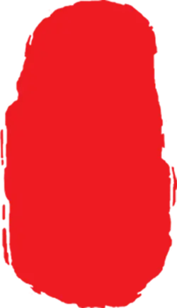 Red Circle Object - abstract art - High Resolution PNG