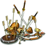 Seven Daggers - weapon - Transparent Layer PNG