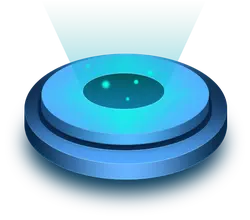 Blue Platform - minimalistic - No Background PNG