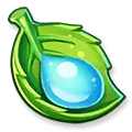 Leaf with Water Drop - plant - PNG