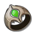 Green Gem Ring - metal - Free PNG