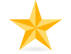 Five-pointed Star - decorative - PNG
