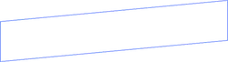 Blue Rectangle Frame - shape - line - No Background PNG