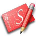 Red Pencil and Business Card - office - High Resolution PNG